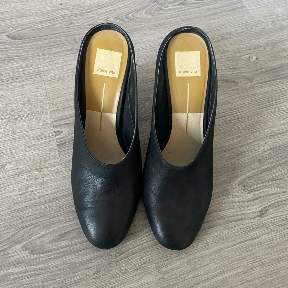 Dolce vita black mules